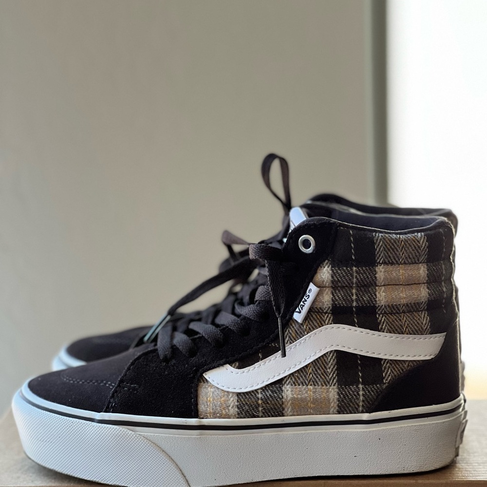 Vans Filmore Plaid Brown & White